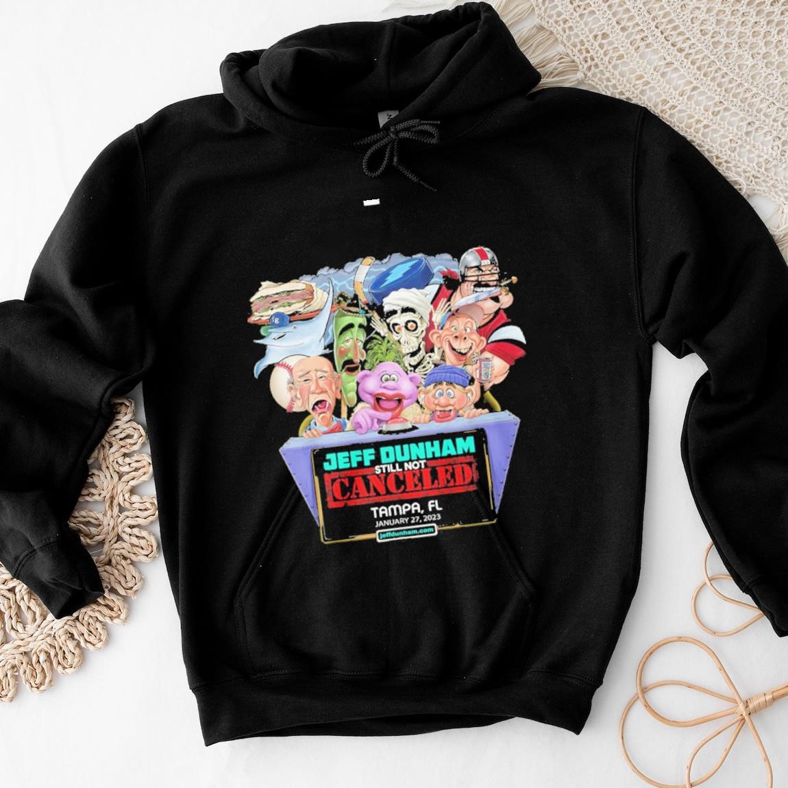 Official Jeff Dunham Still Not Canceled Tampa Fl January 27 2023, Jeff Dunham Hoodies