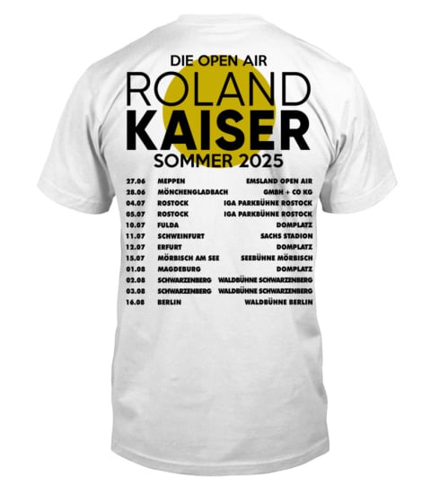 New Roland Kaiser Tour 2025, Roland Kaiser Tour 2025 T-Shirts 1