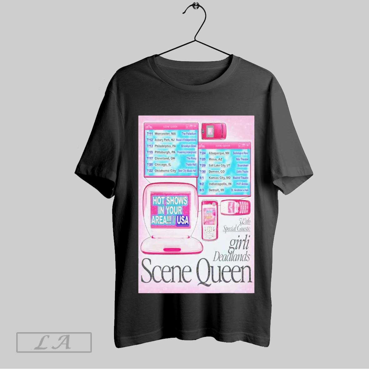 New Scene Queen Hot Shows In Your Area Tour 2025, Scene Queen T-Shirt