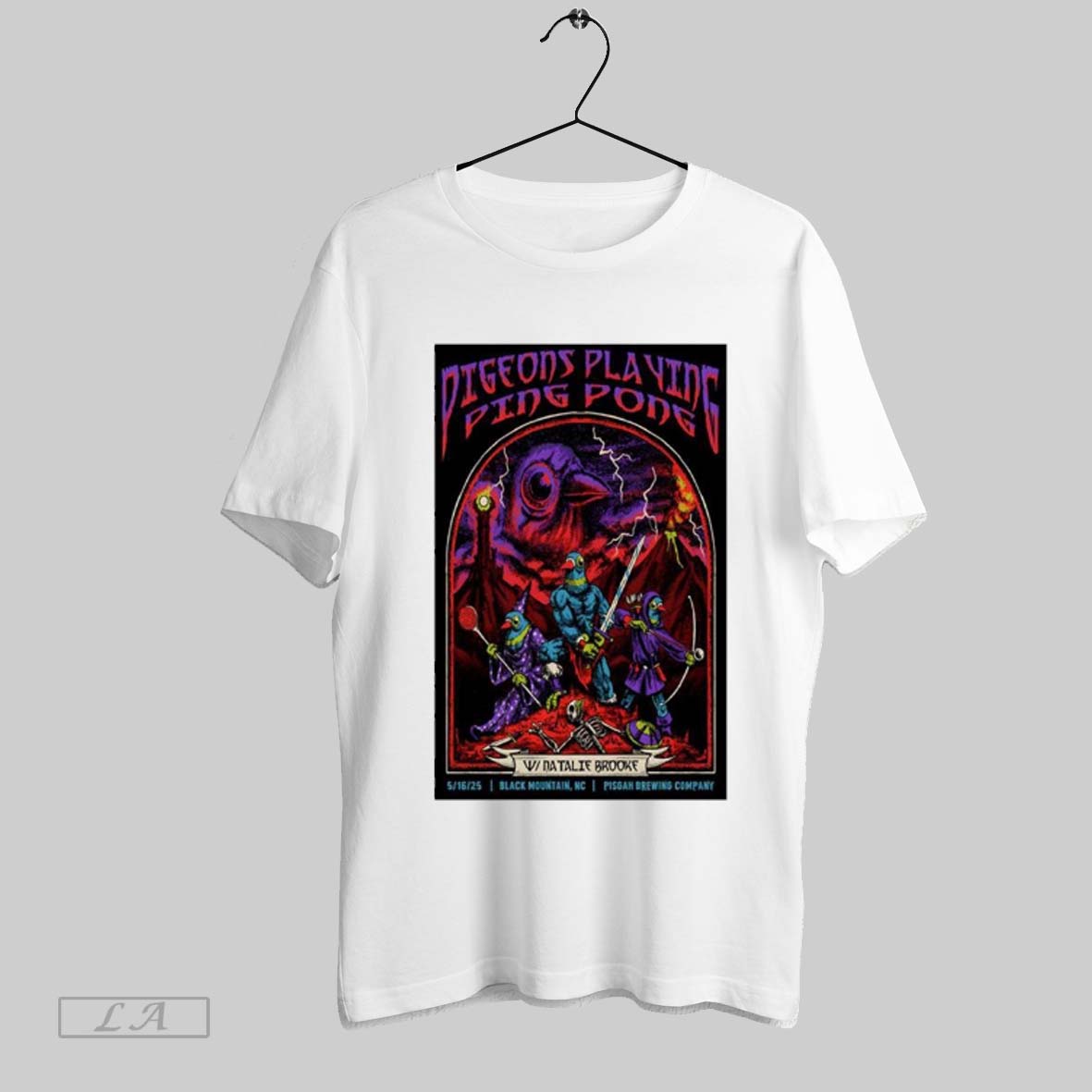 Pigeons Playing Ping Ping Tour In Black Mountain 2025, Pigeons Playing T-Shirt