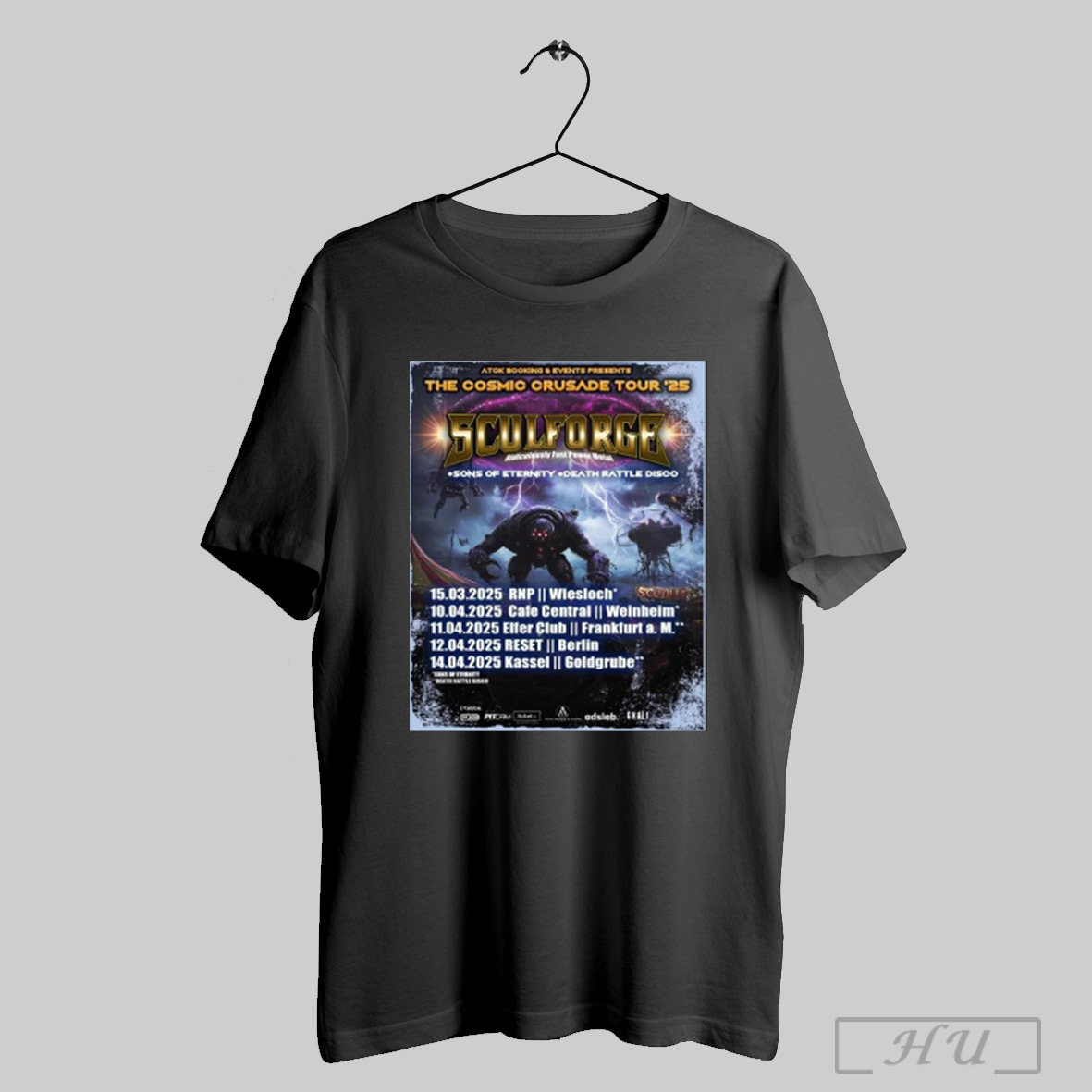 Official Sculforge The Cosmic Crusade Tour 2025, Sculforge T-Shirt