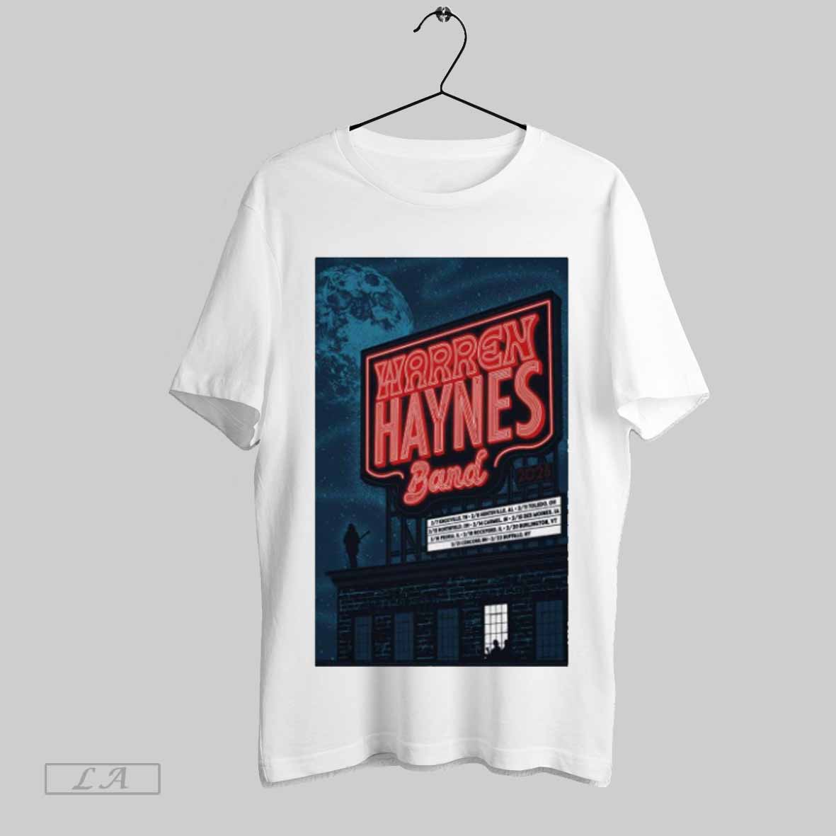 New Warren Haynes Band Winter Tour February 7 22 2025, Warren T-Shirt