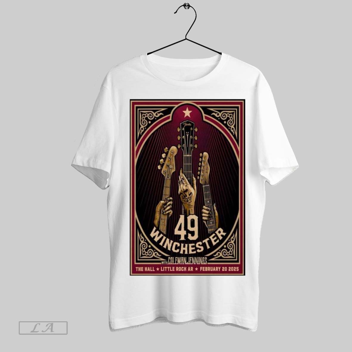 New 49 Winchester The Hall Little Rock Ar Feb 20 2025 Tour, 49 Winchester T-Shirt