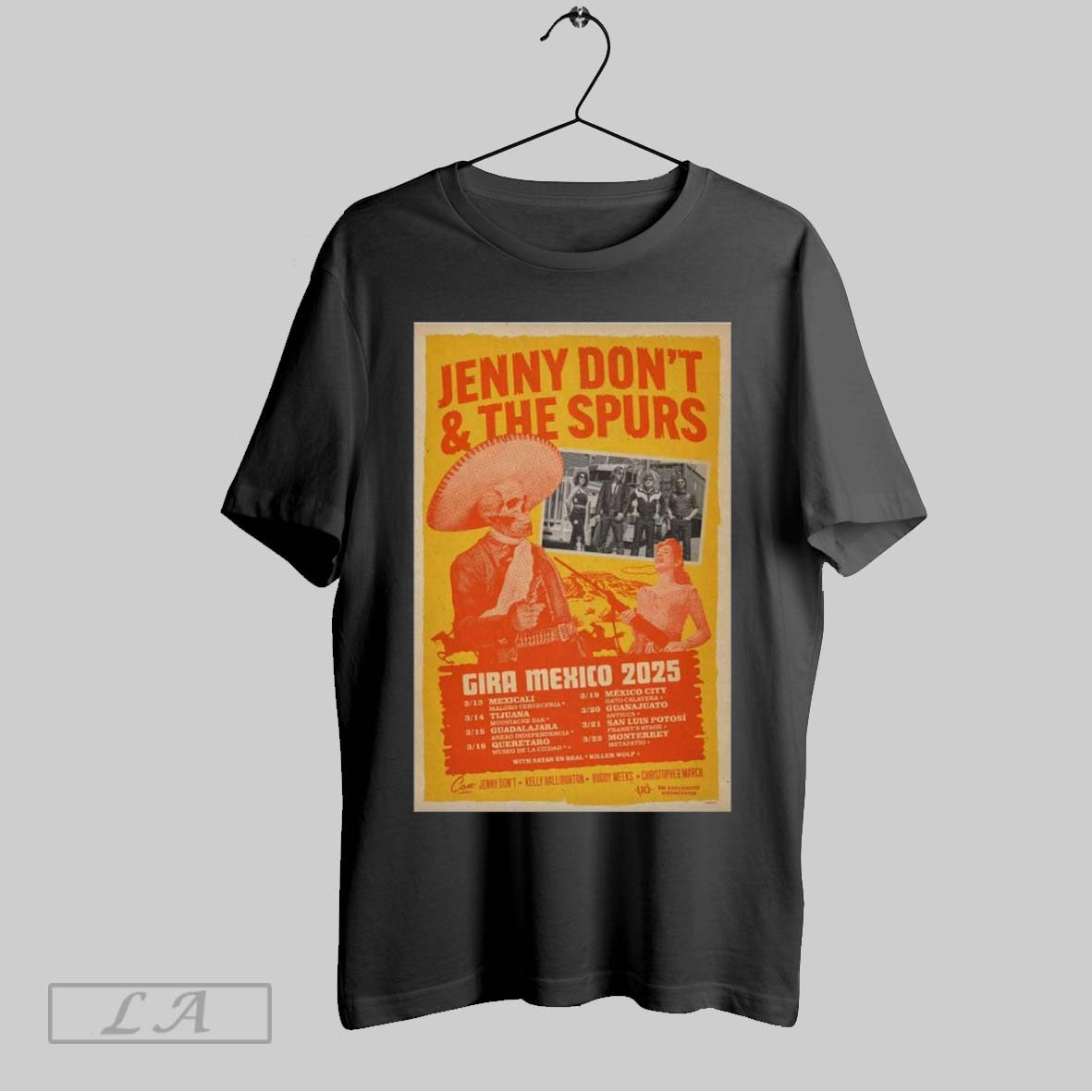 New Jenny Dont And The Spurs Gira Mexico 2025 Tour, Jenny T-Shirt