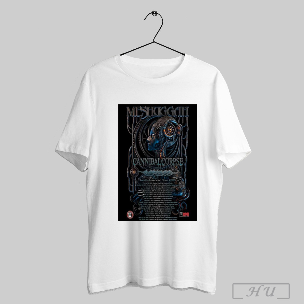 Show Meshuggah Cannibal Corpse Tour 2025 North American, Show Meshuggah Cannibal T-Shirt