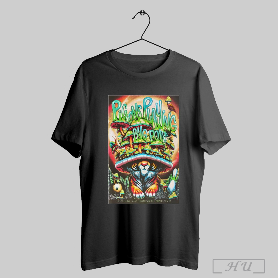 Pigeons Playing Ping Pong Tour Jan 30 31 And Feb 1 2025, Pigeons T-Shirt