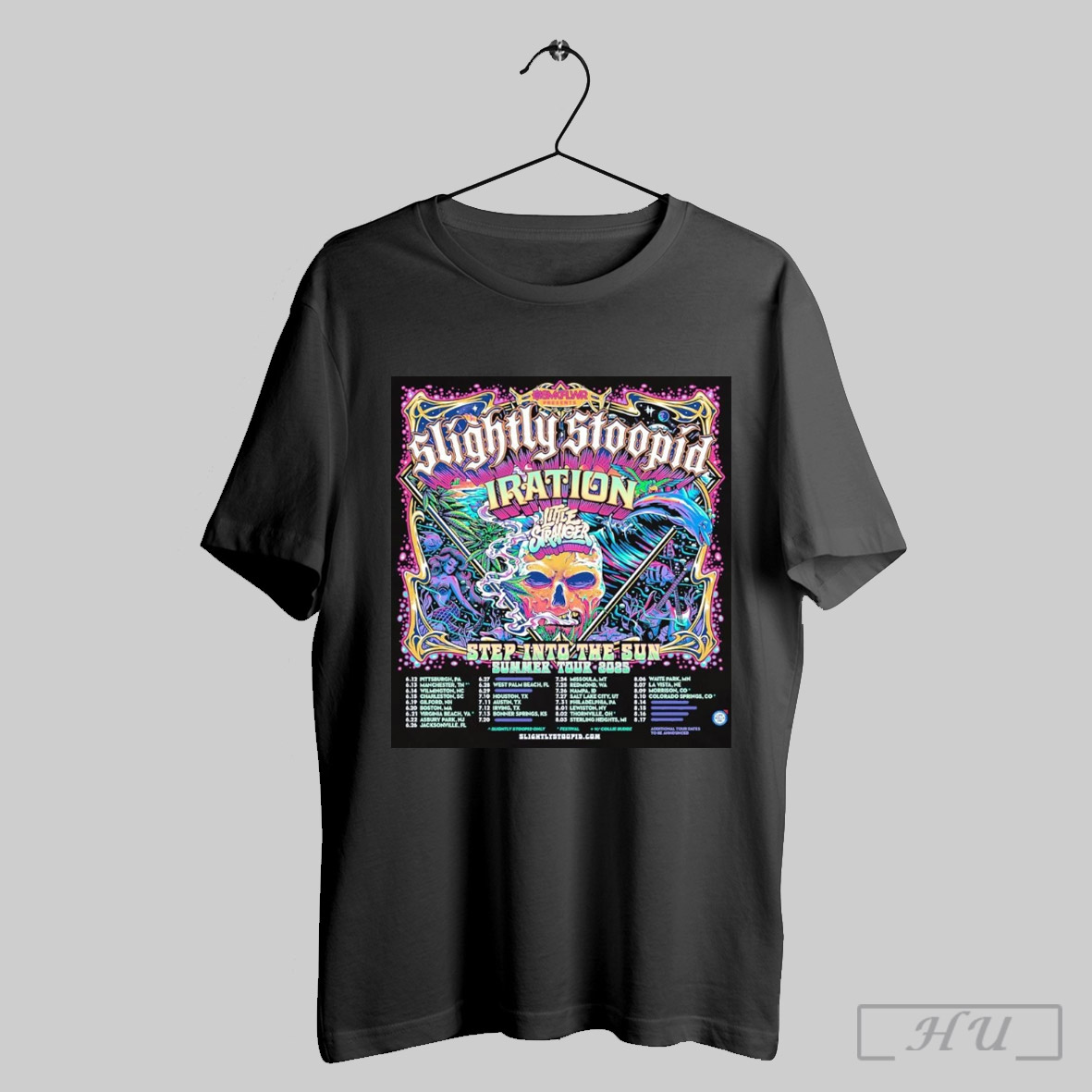 Slightly Stoopid Step Into The Sun Summer 2025 Tour, Slightly Stoopid Step T-Shirt