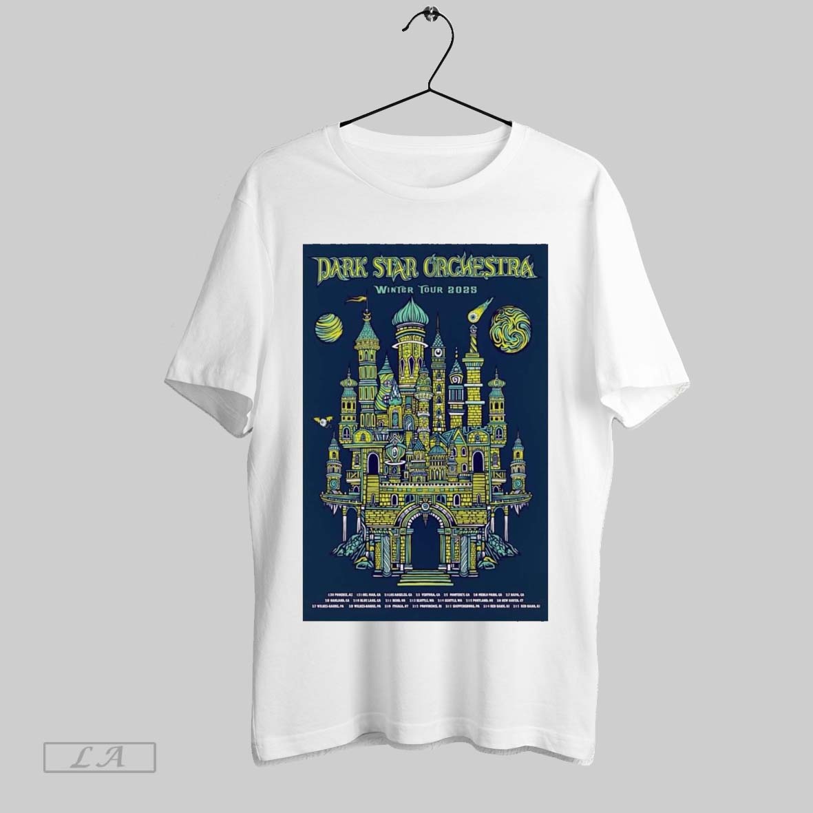  Dark Star Orchestra Winter 2025 Tour 1 30 Phoenix Az 1 31 Del Man Ca, Dark T-Shirt