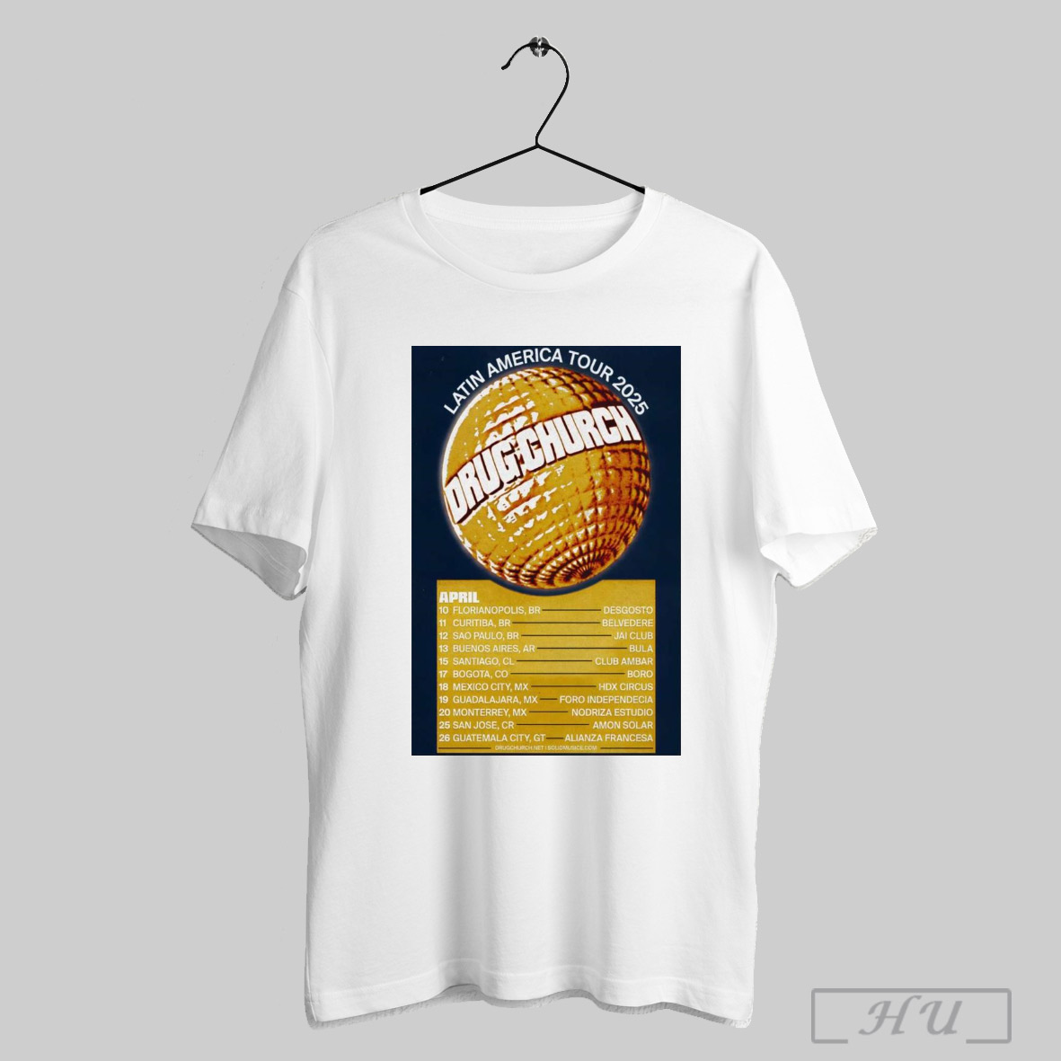 Drug Church Latin America Tour 2025 April 10 Florianopolis Br Desgosto, Drug T-Shirt