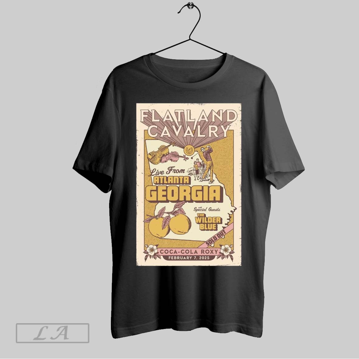  Flatland Cavalry Feb 7 2025 Coca Cola Roxy Live From Atlanta Ga Tour, Flatland T-Shirt