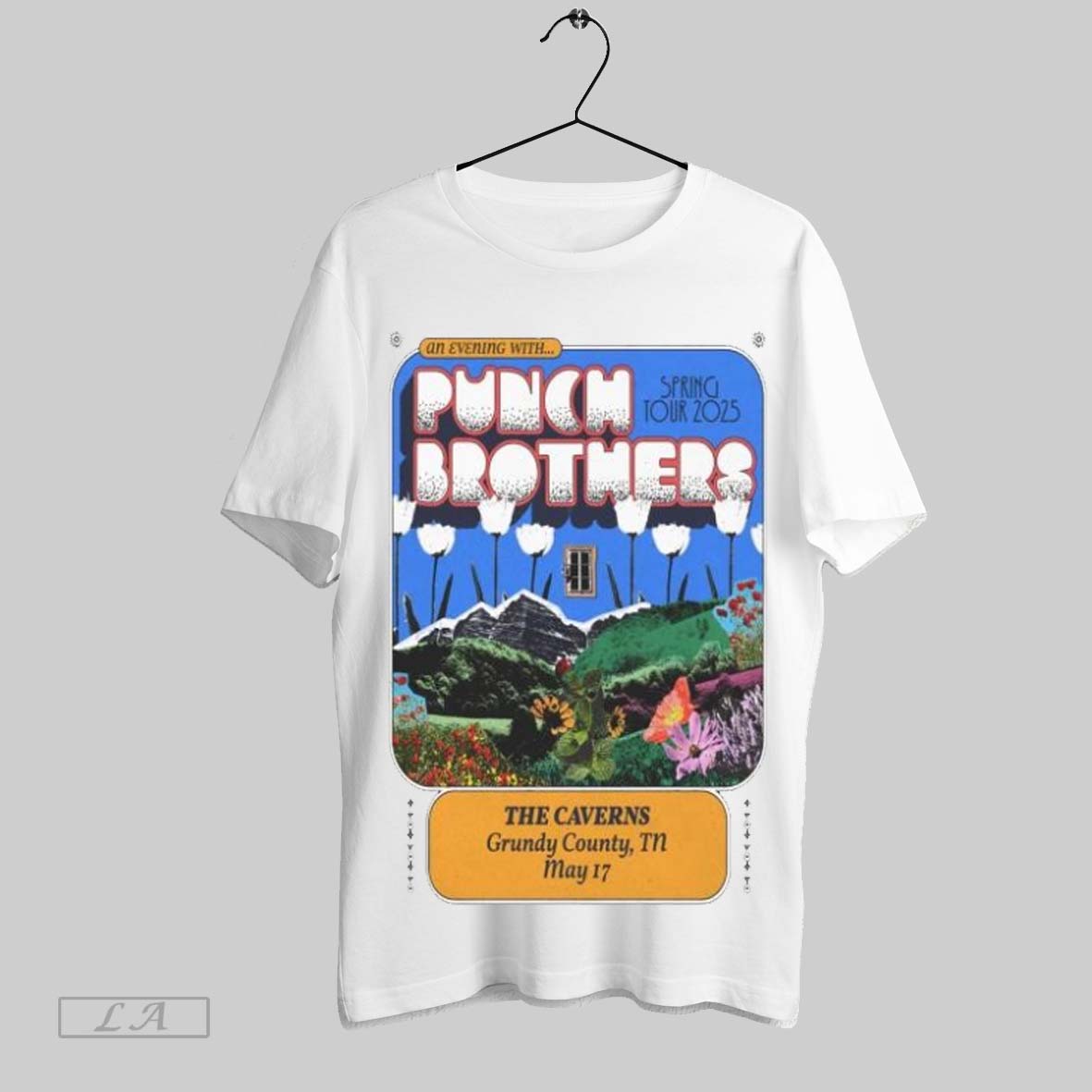 Punch Brothers The Caverns In Pelham Tn May 17 Spring Tour 2025, Punch Brothers T-Shirt