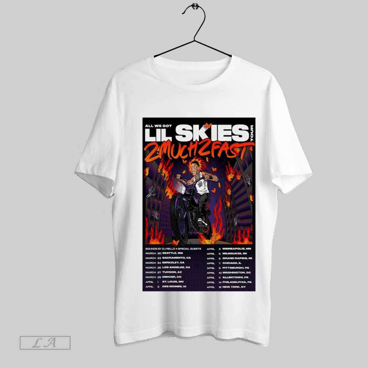  All We Got Lil Skies Tour 2025, All T-Shirt