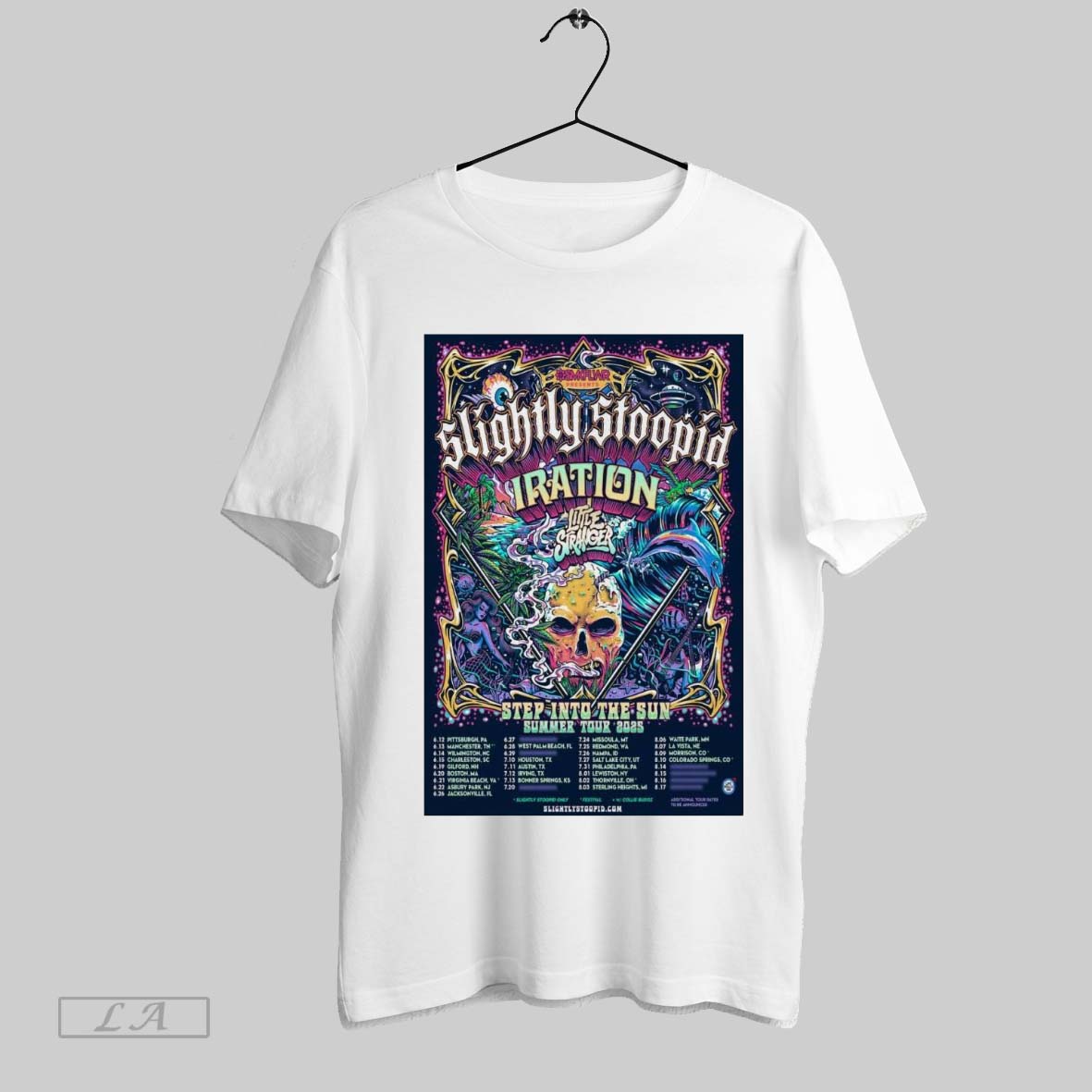 New Slightly Stoopid Little Stranger 2025 Step Into The Sun Tour, Slightly T-Shirt