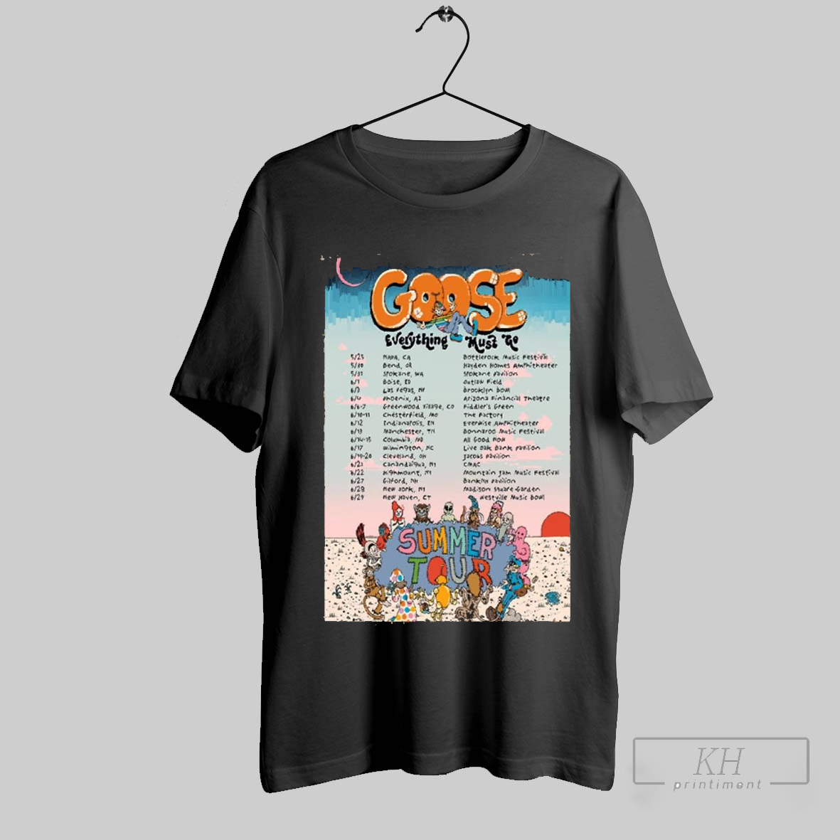 New Goose The Band Everything Must Go Summer Tour 2025 Tee, Goose T-Shirt