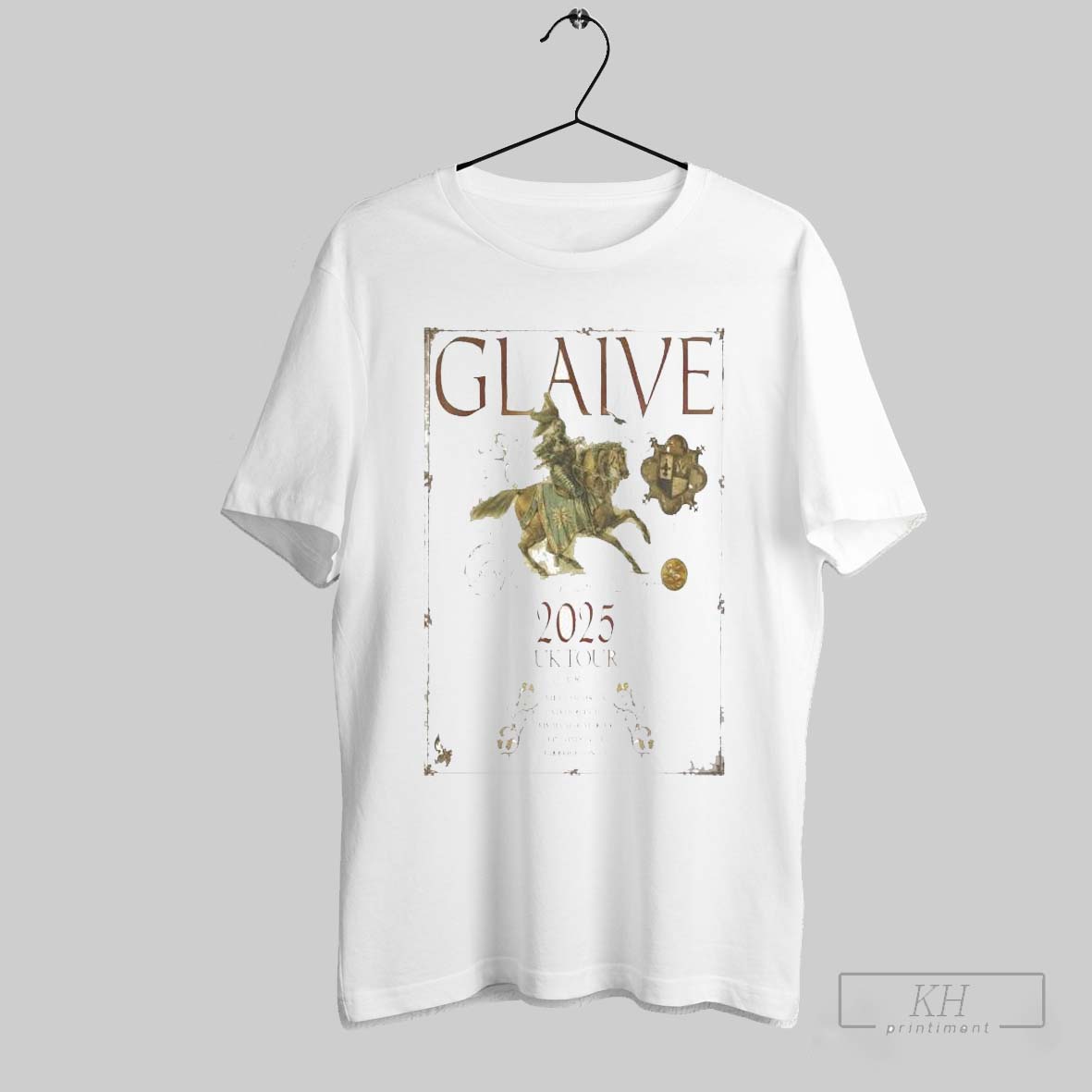 New Glaive Uk Tour March 2025 s Tee, Glaive Uk Tour T-Shirt