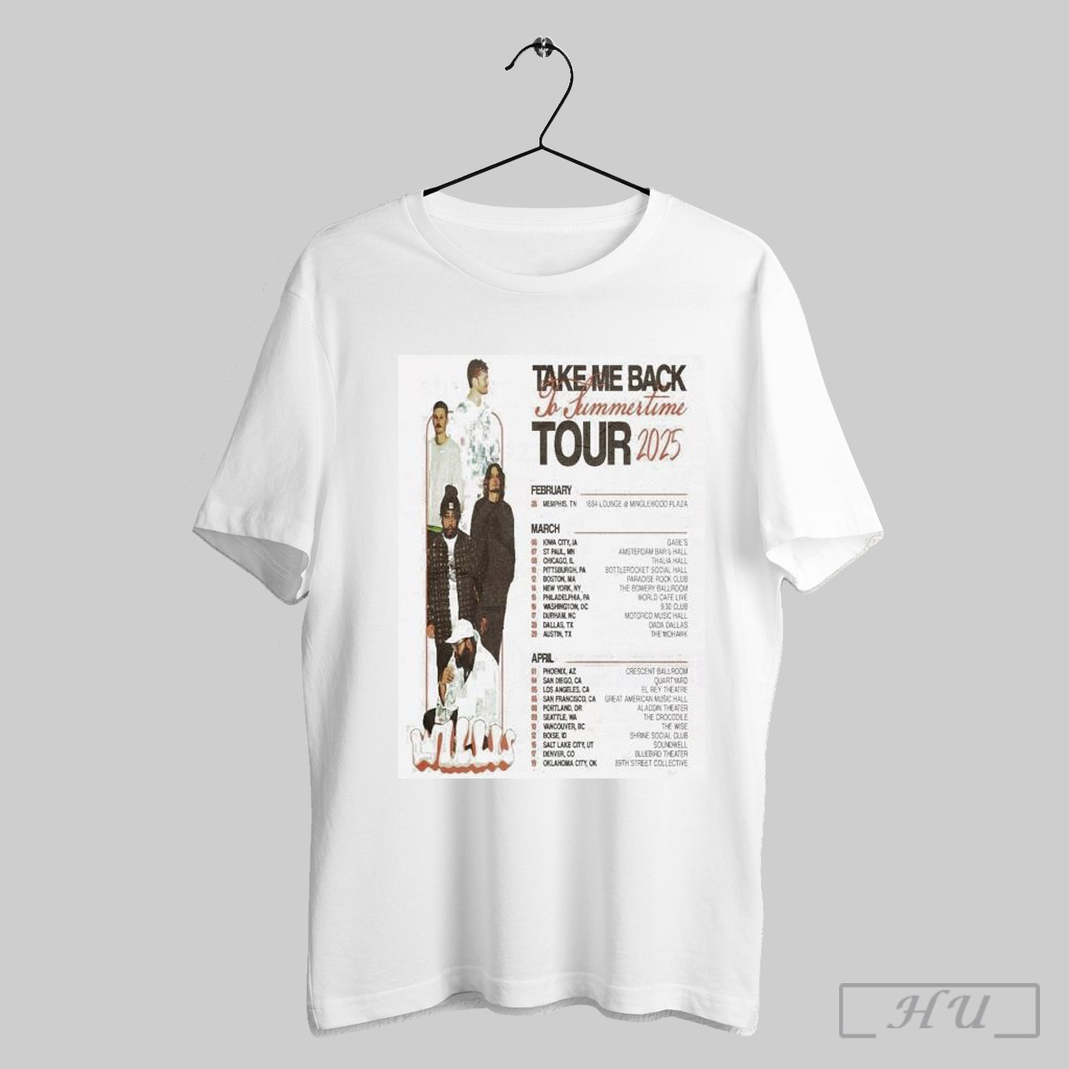 Willis Take Me Back To Summertime Tour 2025 Cutom, Willis Take Me T-Shirt