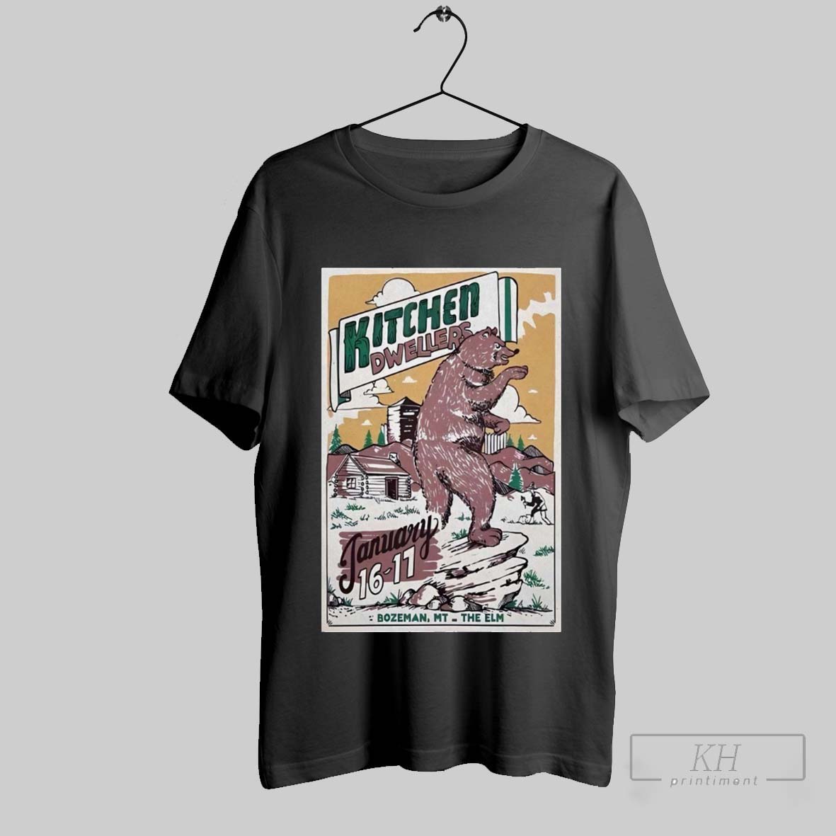 New Kitchen Dwellers The Elm Bozeman Mt January 2025 Tour, Kitchen Dwellers T-Shirt