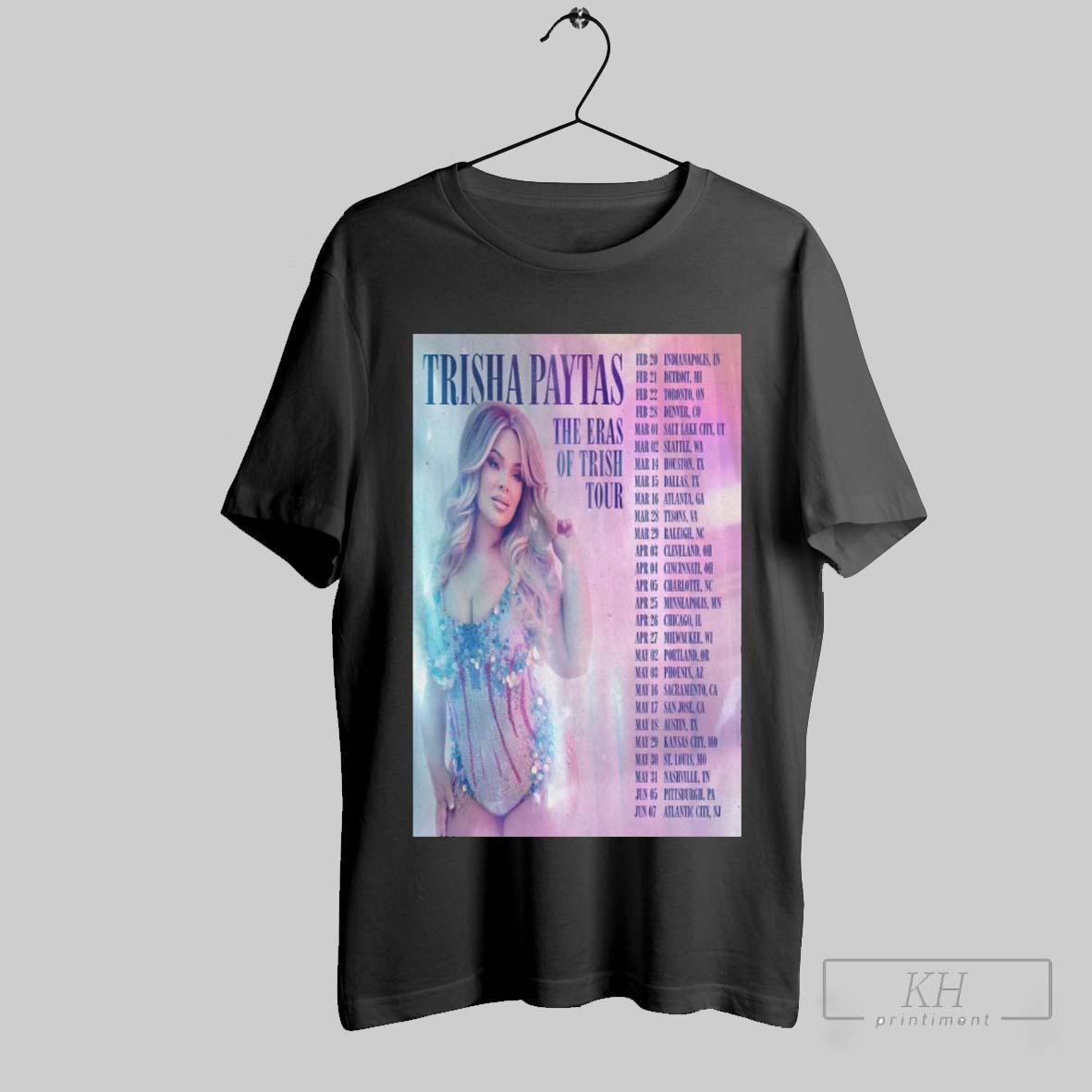 New Trisha Paytas The Eras Of Trish Tour 2025 Tee, Trisha Paytas T-Shirt
