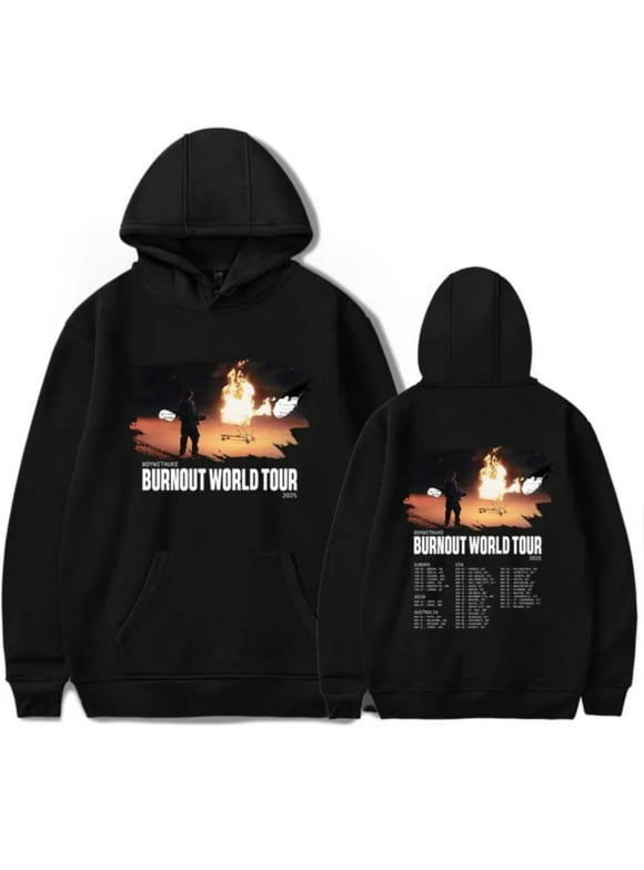 New Boywithuke Burnout World Tour 2025, Boywithuke Burnout World 2 Hoodies