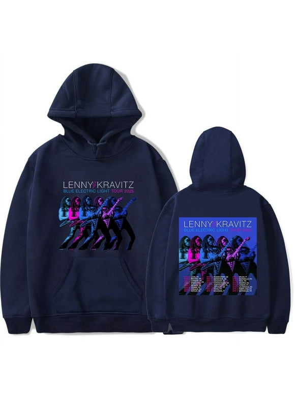 Lenny Kravitz Blue Electric Light Tour 2025, Lenny Kravitz Blue Hoodies