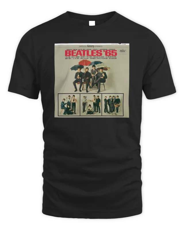 New The Beatles Merch Store Beatles ’65 Album Cover T-Shirt