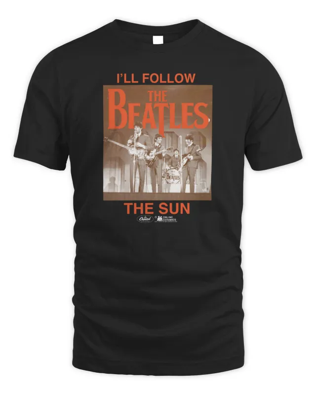 New Official The Beatles Merch I’ll Follow The Sun T-Shirt