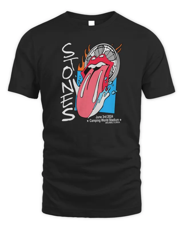 New The Rolling Stones Merch Store Orlando, FL Tour Date T-Shirt