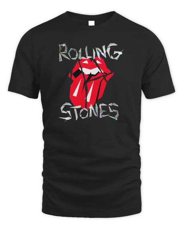 New The Rolling Stones Merch Diamond Tonguet T Shirt