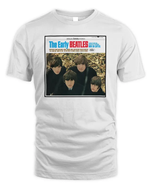 New The Beatles Merch Store The Early Beatles Album Cover T-Shirt
