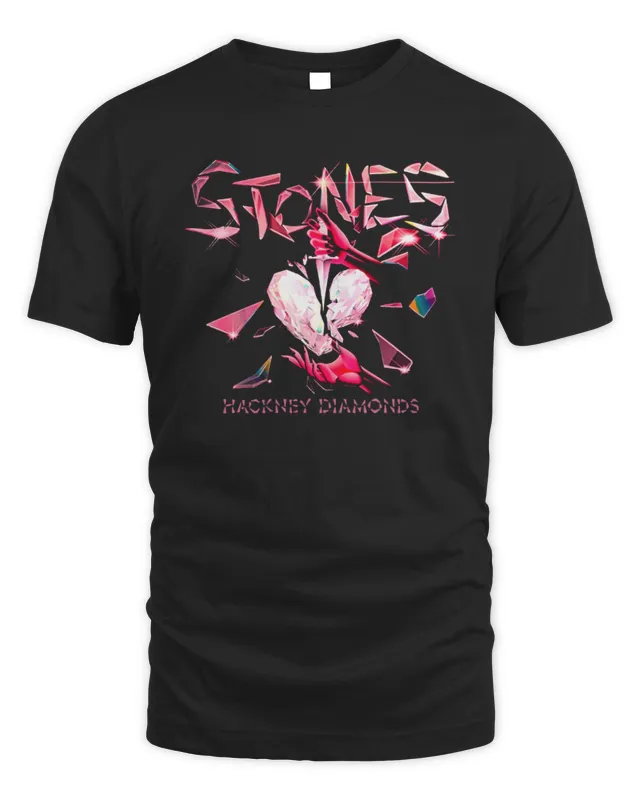 New The Rolling Stones Merch Hackney Diamonds Hearts Us Exclusive Shirt
