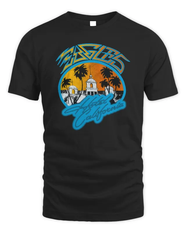 New Eagles Band Merch Hotel California T-Shirt