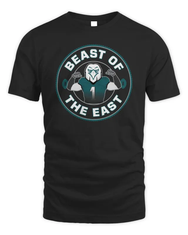 New Eagles Merch Philadelphia Football Beast Of The East T-Shirt
