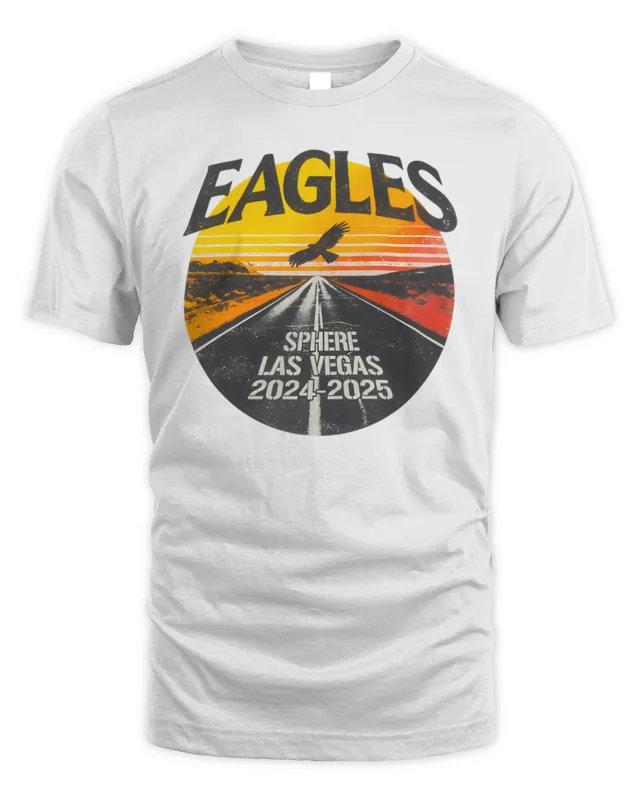 New Official Eagles Band Merch Sphere Sunset 24-25 T-Shirt