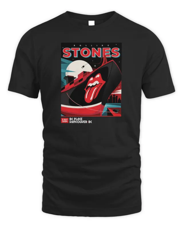 New The Rolling Stones Merch Store Vancouver, BC Event T-Shirt