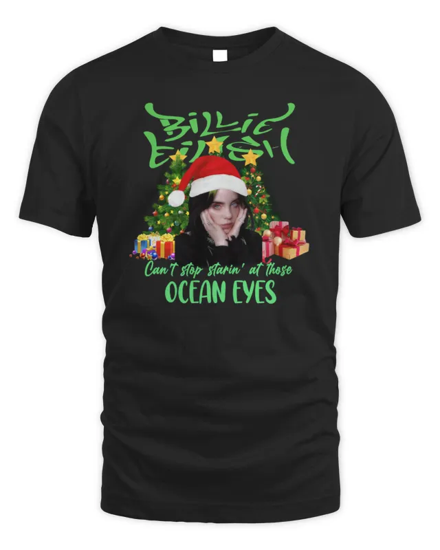 Billie Eilish Ocean Eyes Christmas T-Shirt