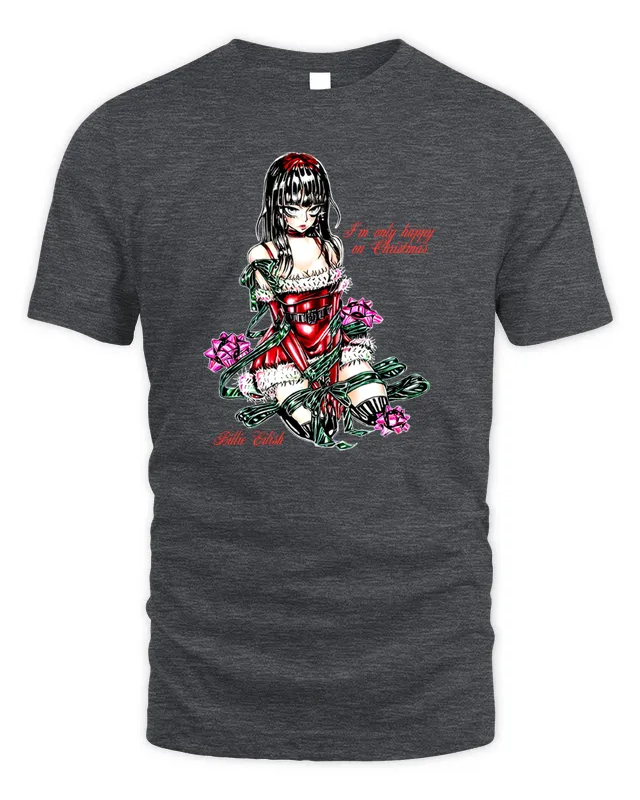 New Billie Eilish Holiday Tied Up T-Shirt