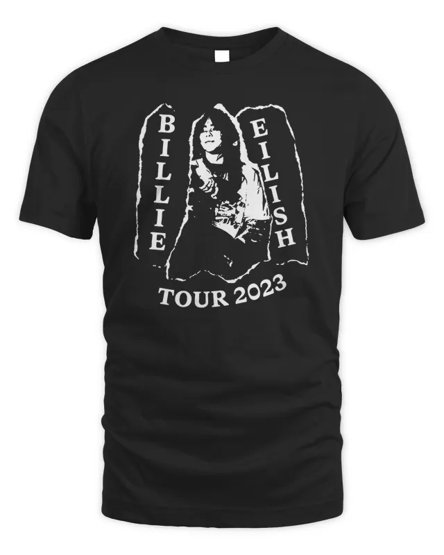 New Billie Live Black Tour T-Shirt Billie Eilish Merch