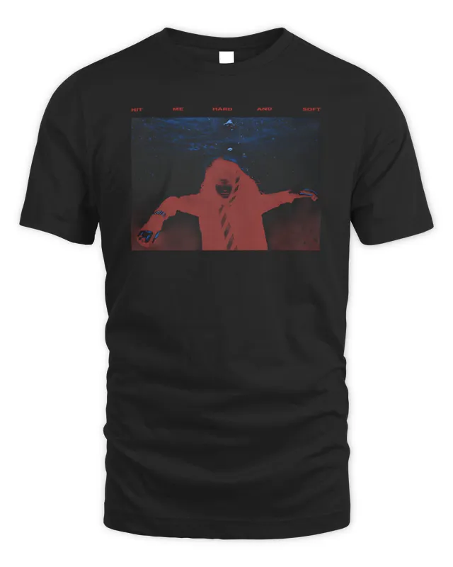 New Billie Eilish Hit Me Hard And Soft Merch Sinking Black T-Shirt