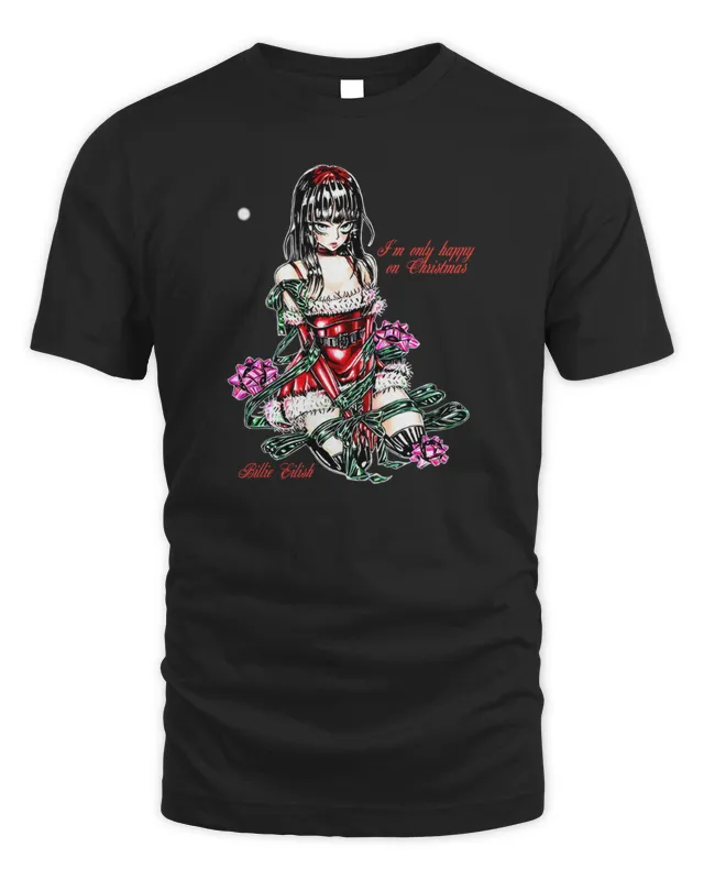 New Billie Eilish Holiday Merch Tied Up T-Shirt