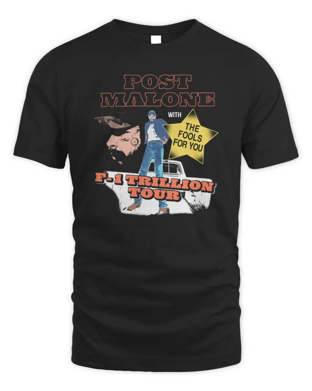 New Shop Post Malone Merch F1 Trillion Us Tour Collage Shirt