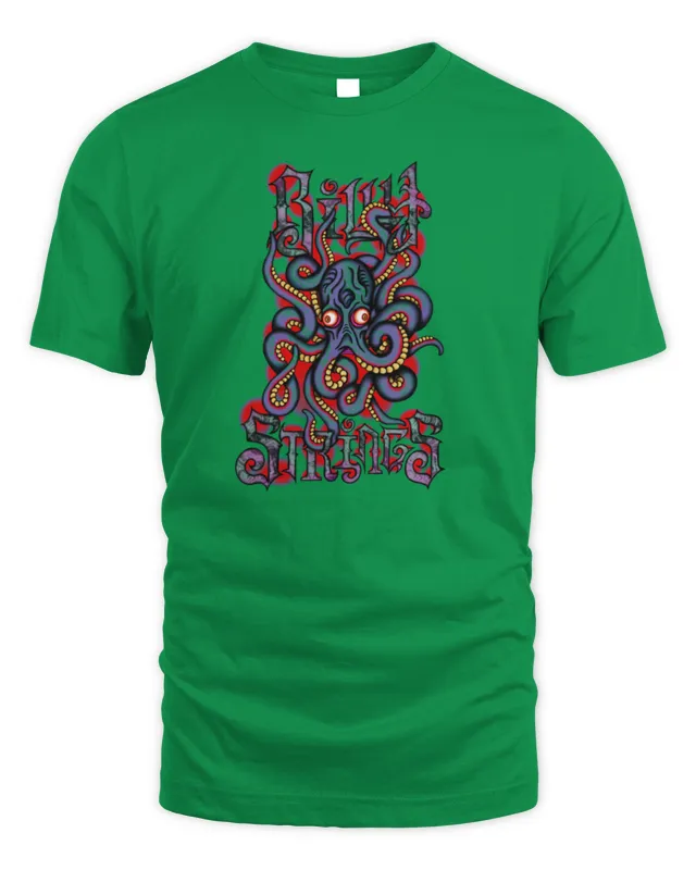 New Billy Strings Store Merch Winter Tour 2025 Octopus T Shirt