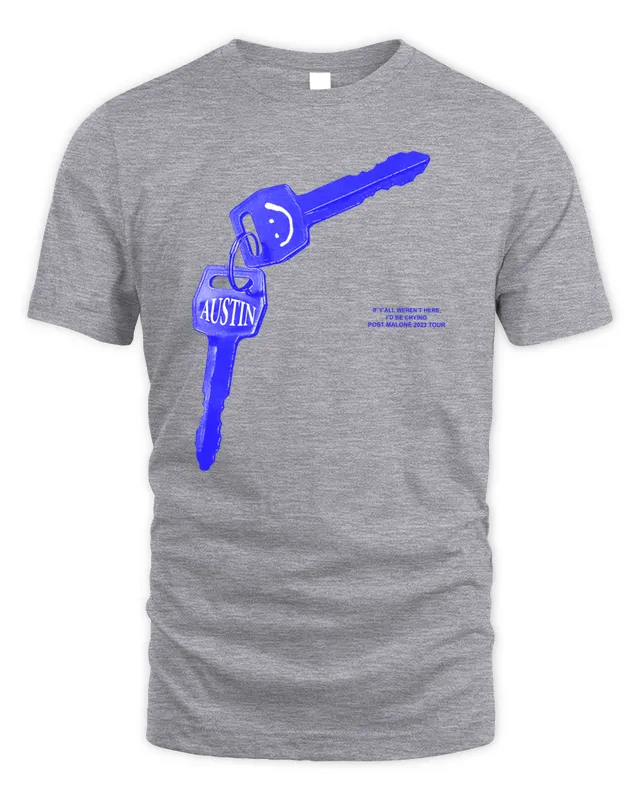 New Austin Post Malone Merch Keys Tour T Shirt