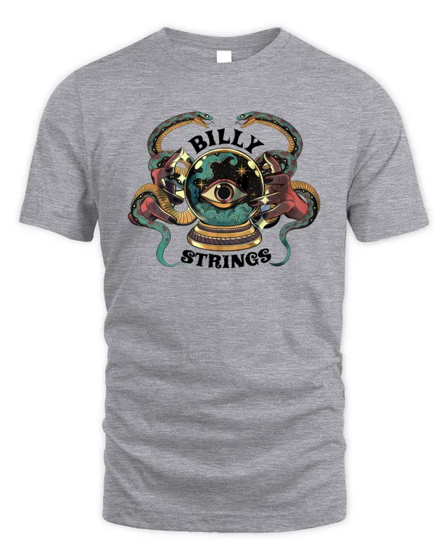 New Billy Strings Merch Crystal Eyeball T Shirt