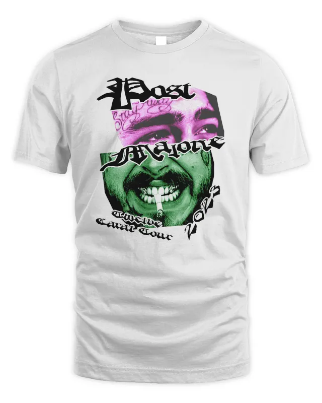 New Post Malone Merch Store Au Nz Tour T Shirt