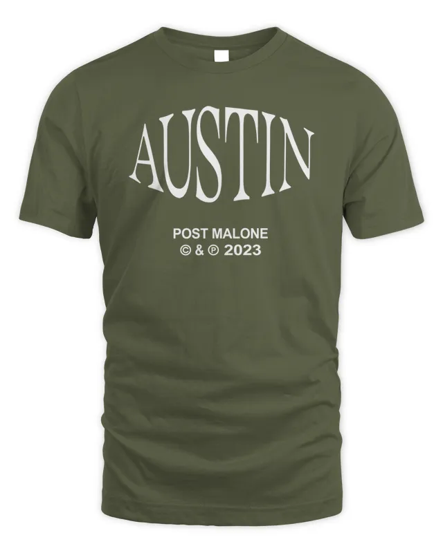 New Shop Post Malone Merch Austin Stage T-Shirt