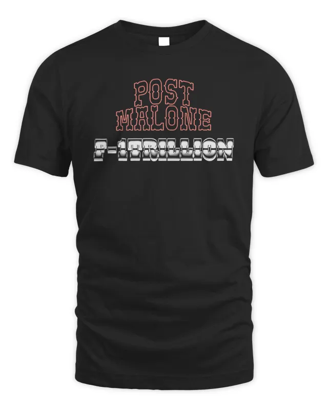 New Post Malone Shop F1 Trillion Tracklist T-Shirt