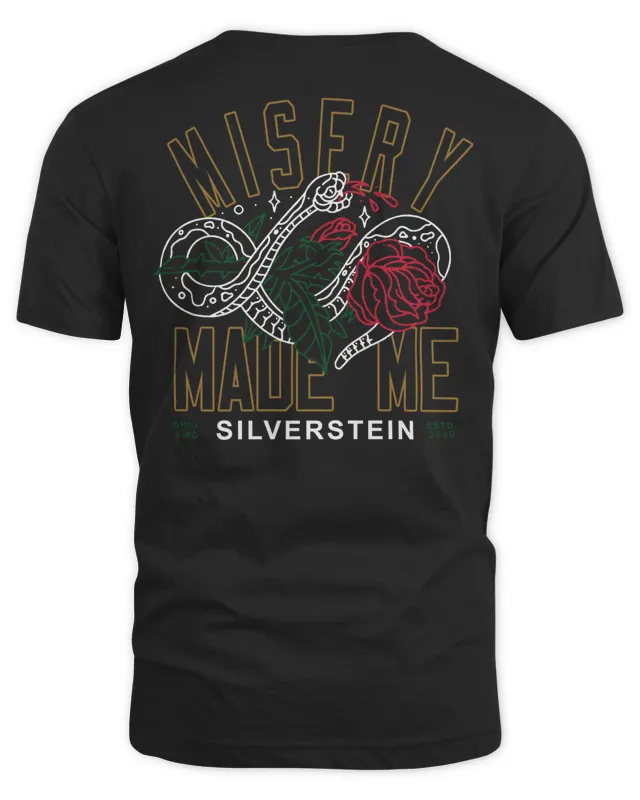 Silverstein Merch Snake Rose Shirt