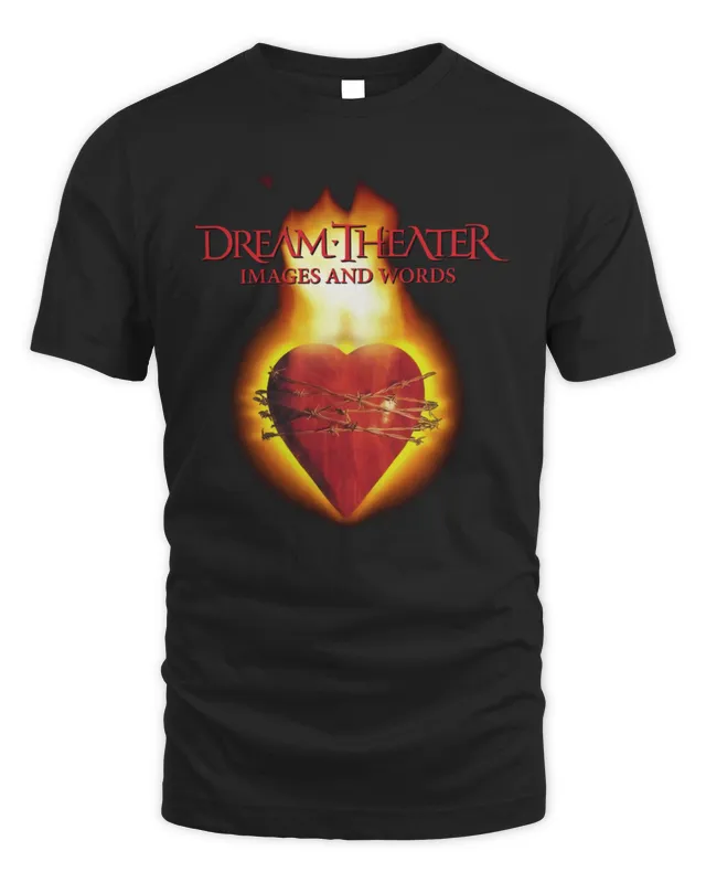 Dream Theater Merch Flaming Heart Shirt