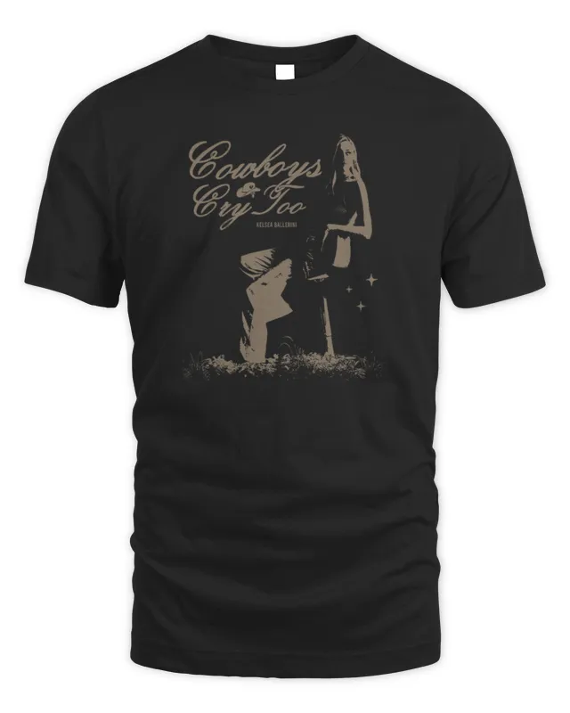 New Kelsea Ballerini Official Store Cowboys Cry Too Face T-Shirt
