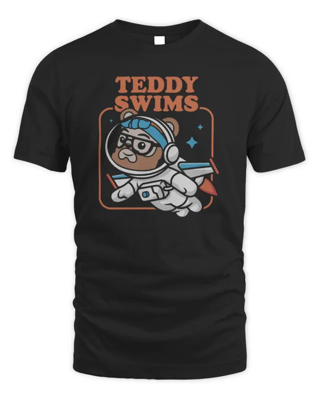 New Swimmy Astronaut T Shirt Teddy Swims Merch